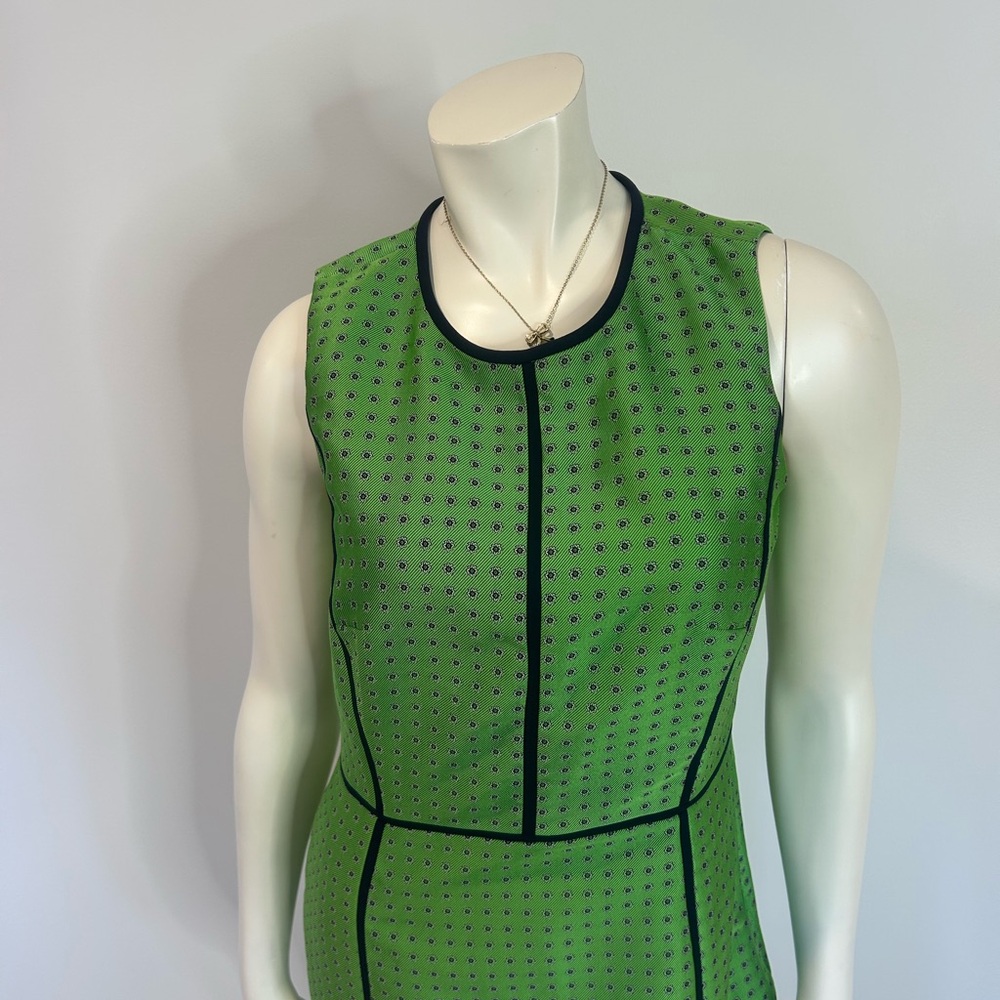 Gorgeous and colourful J. Crew Green and Navy Midi Dress❤️2 - Picture 2 of 11